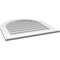 Ekena Millwork Round Top Surface Mount PVC Gable Vent: Non-Functional, w/ 3-1/2"W x 1"P Standard Frame, 30"W x 30"H GVPRT30X3001SN - alternate 2